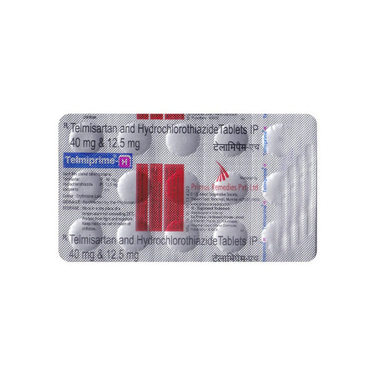 Telmiprime-H 40/12.5mg - Strip of 15 Tablets