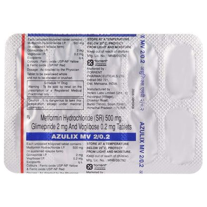 Azulix MV 2/0.2 - Strip of 10 Tablets