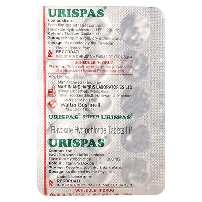 URISPAS - Strip of 15 Tablets