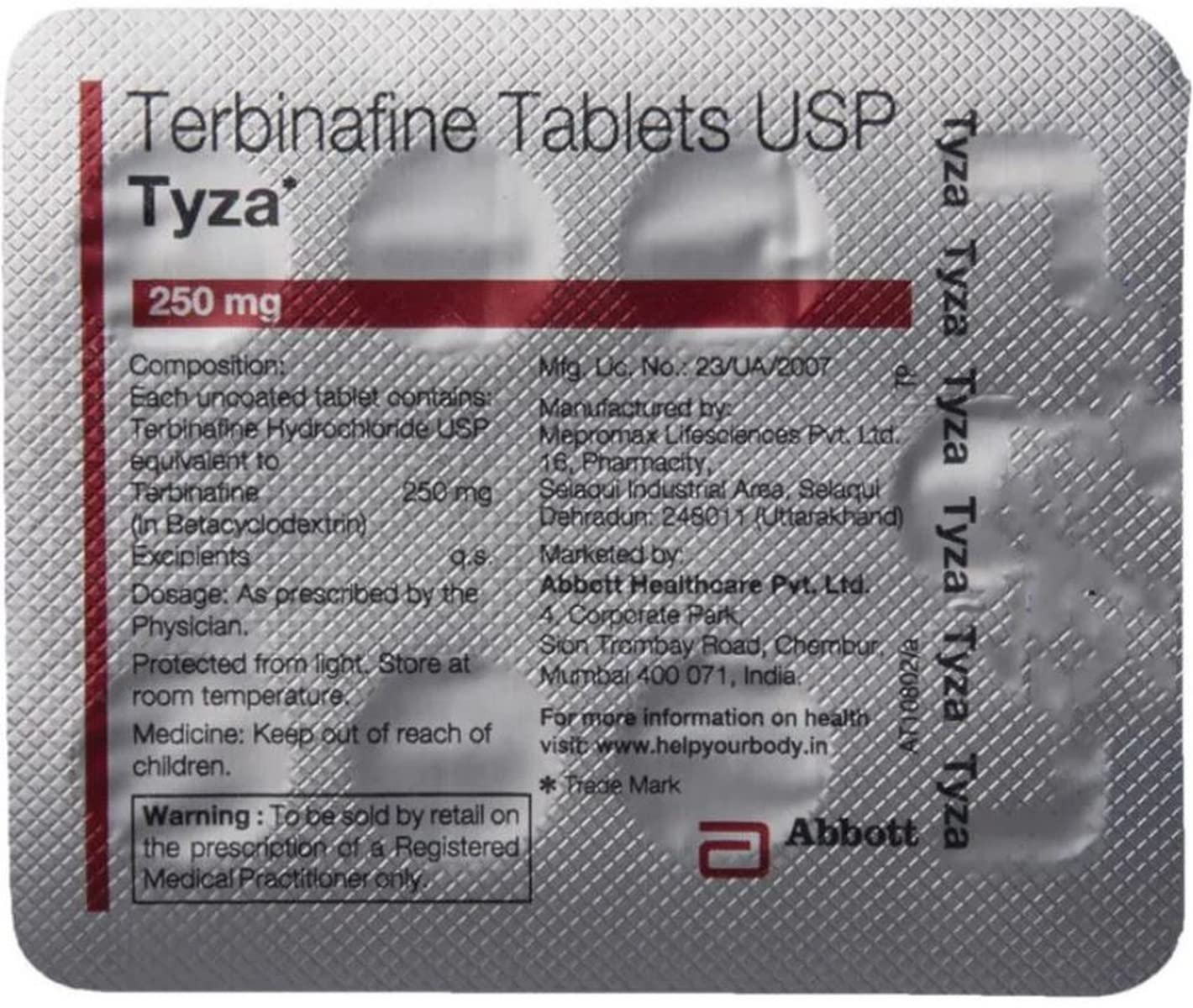 Tyza - Strip of 10 Tablets