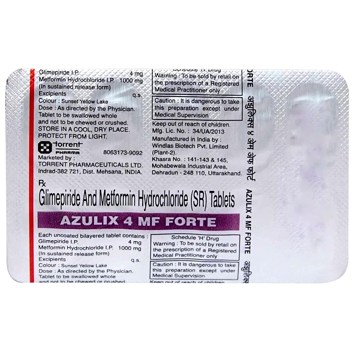 Azulix 4 MF Forte - Strip of 10 Tablets