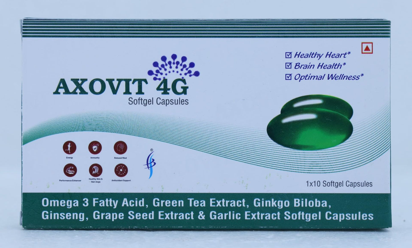 Axovit 4G - Strip of 10 Capsules