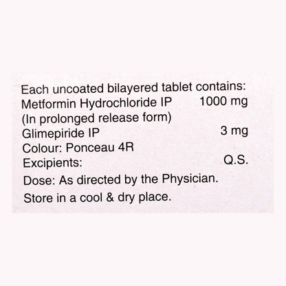 Zoryl M3 Forte - Strip of 15 Tablets