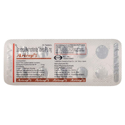 Aricep 5 - Strip of 10 Tablets