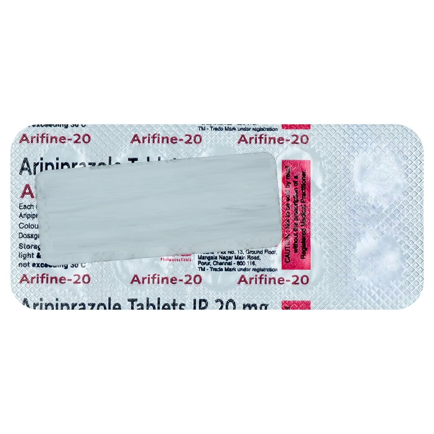 Arifine 20 - Strip of 10 Tablets