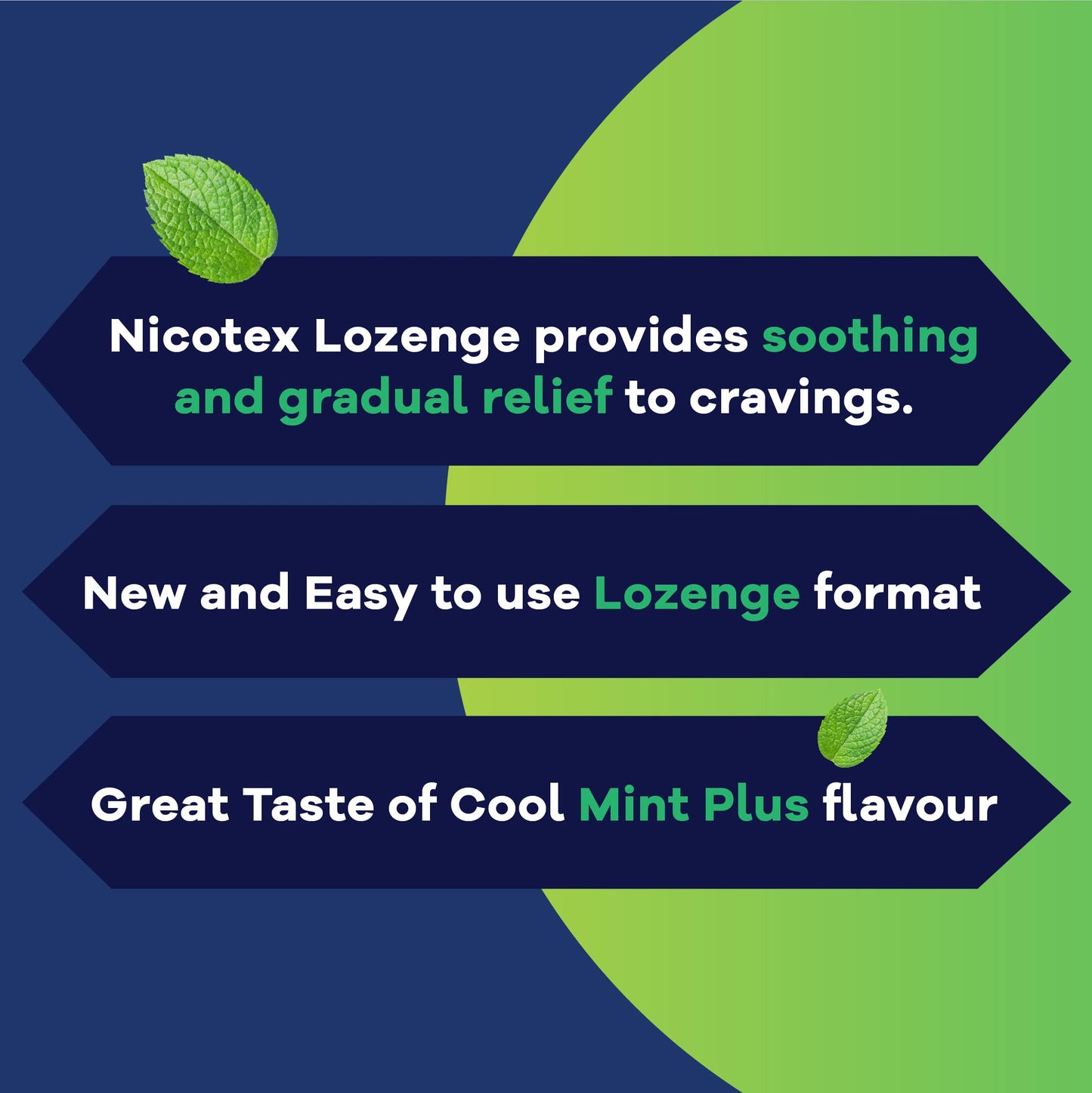 Cipla Nicotex Mints | Nicotine 2mg Lozenges (360 Pcs) | Helps Quit Smoking | Sugar Free | Cool Mint Plus Flavour (10 * 36 Pcs)