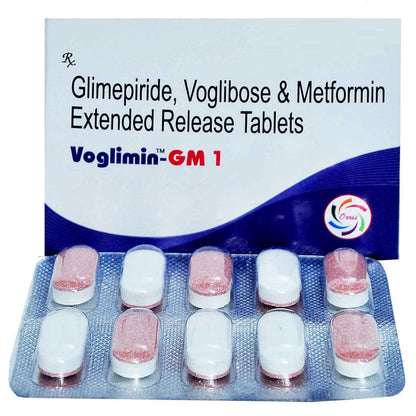 Voglimin-GM 1 - Strip of 10 Tablets