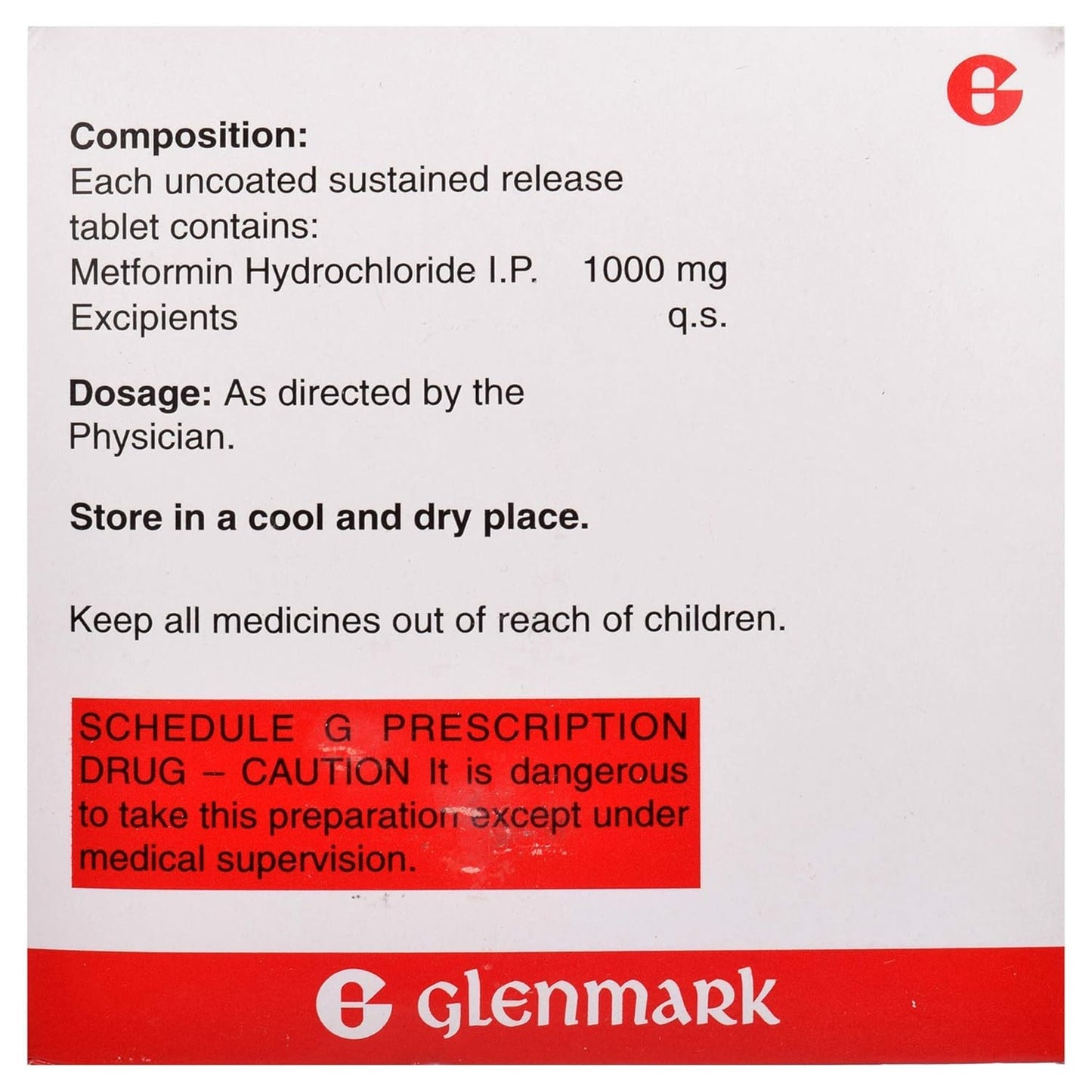 Xmet-SR 1g - Strip of 15 Tablets