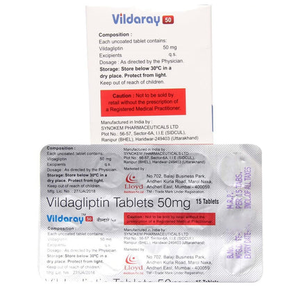 Vildaray 50MG - Strip of 15 Tablets