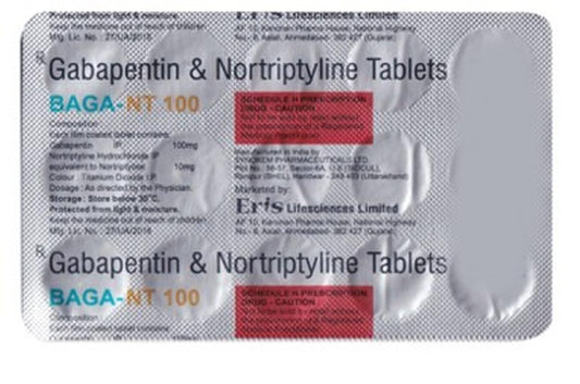 BAGA-NT 100/10MG - Strip of 15 Tablets