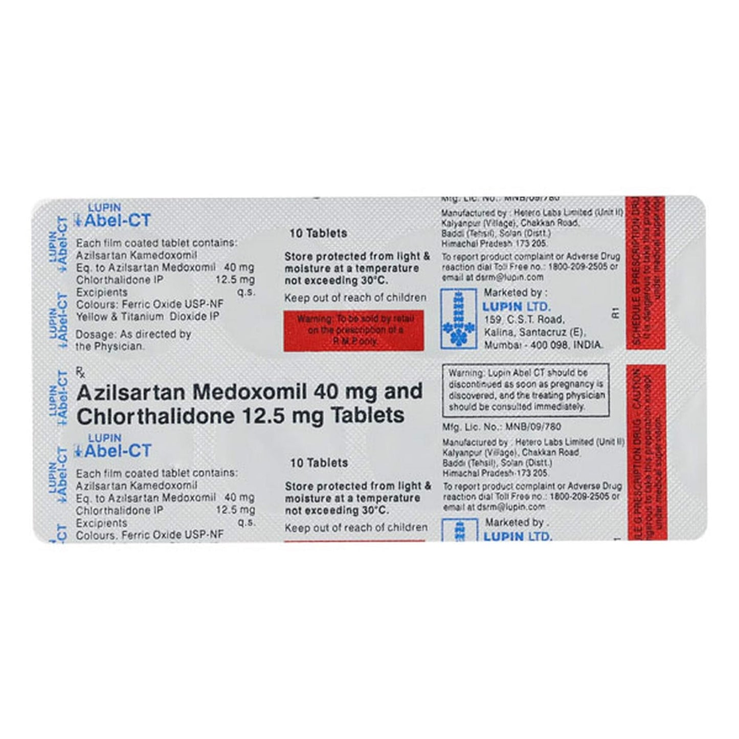 Abel CT - Strip of 10 Tablets