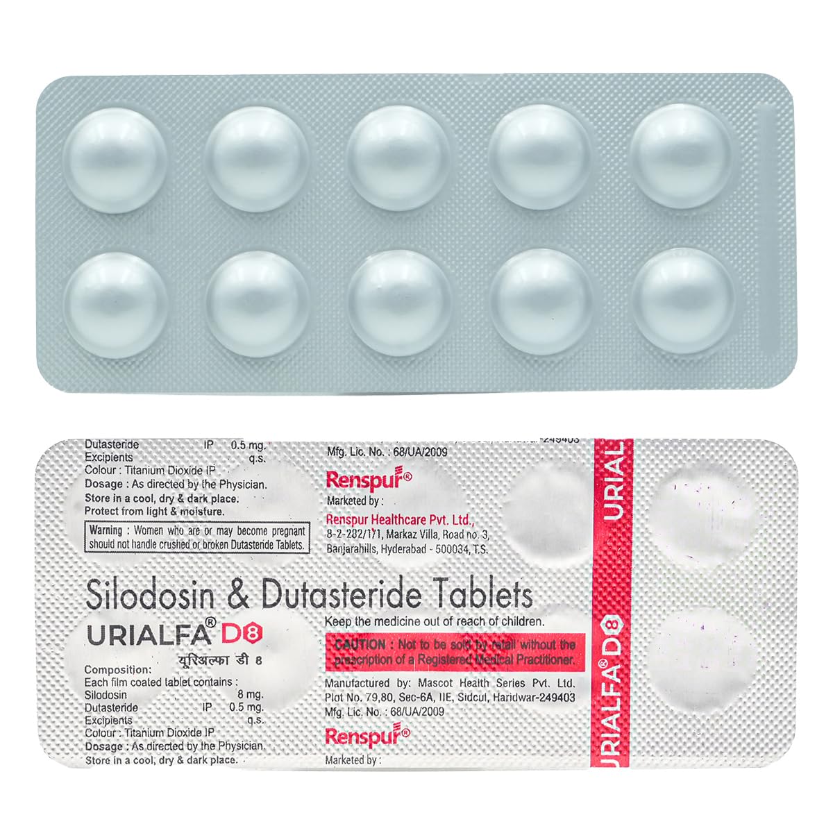 Urialfa D 8 - Strip of 10 Tablets