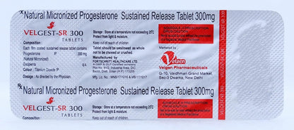 Velgest SR 300mg - Strip of 10 Tablets