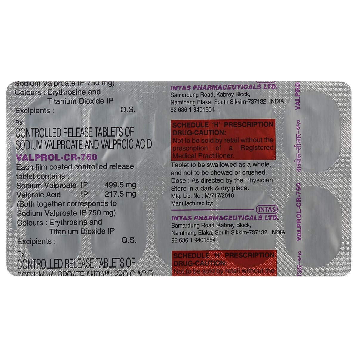 Valprol-CR-750 - Strip of 10 Tablets