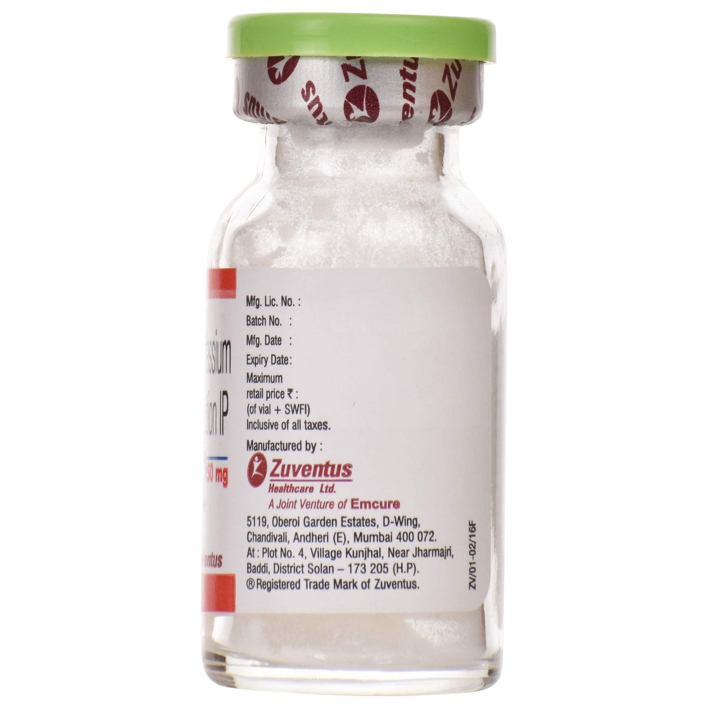 Augpen I.V. - Vial of 150 mg Injection