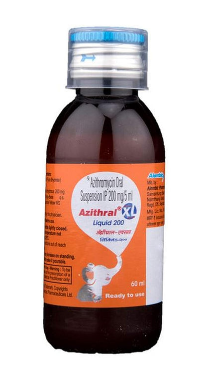 Azithral Xl 200Mg - Bottle Of 60Ml Liquid