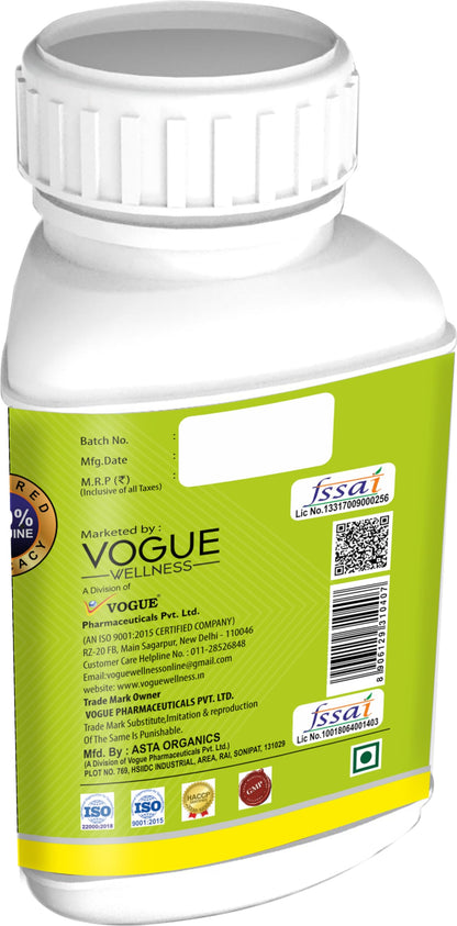 Vogue Wellness Biotin for Healthy Hair & Skin Growth Nourishment Stronger, Vitamin & Zinc, Hairfall Control, Clean & Vegan 60 Tablets (Pack of 5)