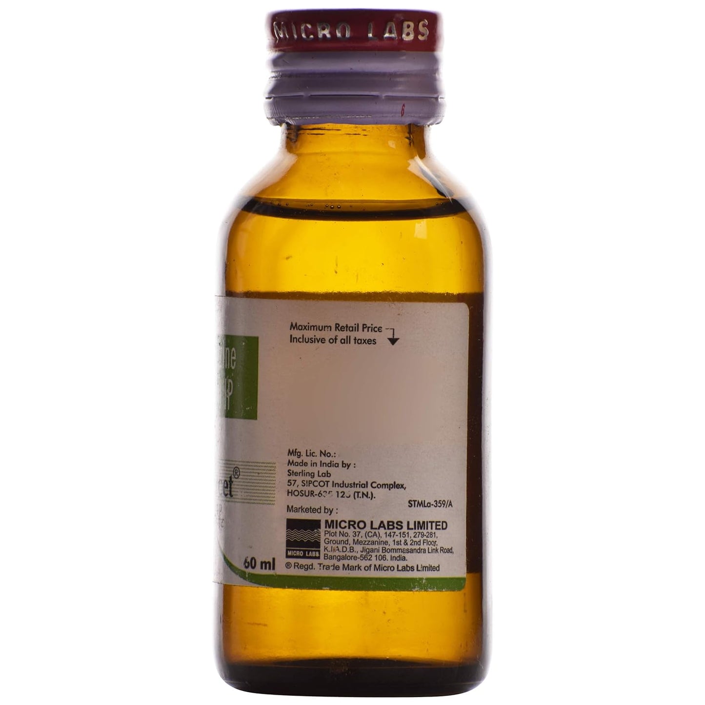 Allercet - Bottle of 60 ml Syrup