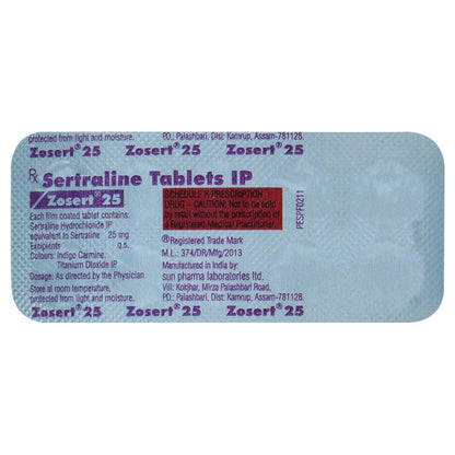 Zosert 25 - Strip of 10 Tablets