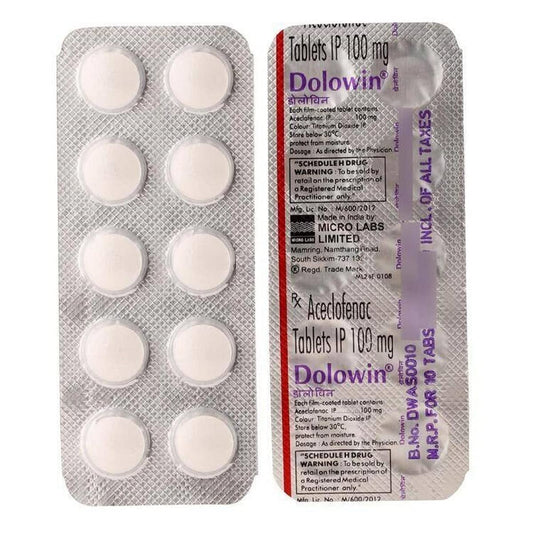 Dolowin 100mg - Strip of 10 Tablets