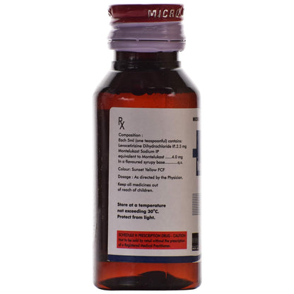 Allercet M - Bottle of 60 ml Syrup