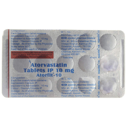 Atorfit 10 - Strip of 15 Tablets