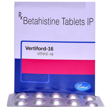 Vertiford 16MG - Strip of 10 Tablets