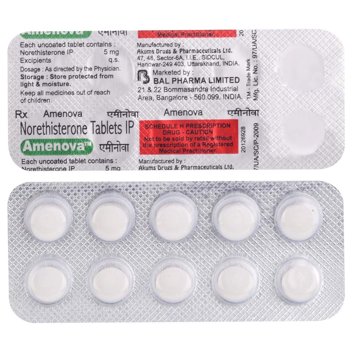 Amenova - Strip of 10 Tablets