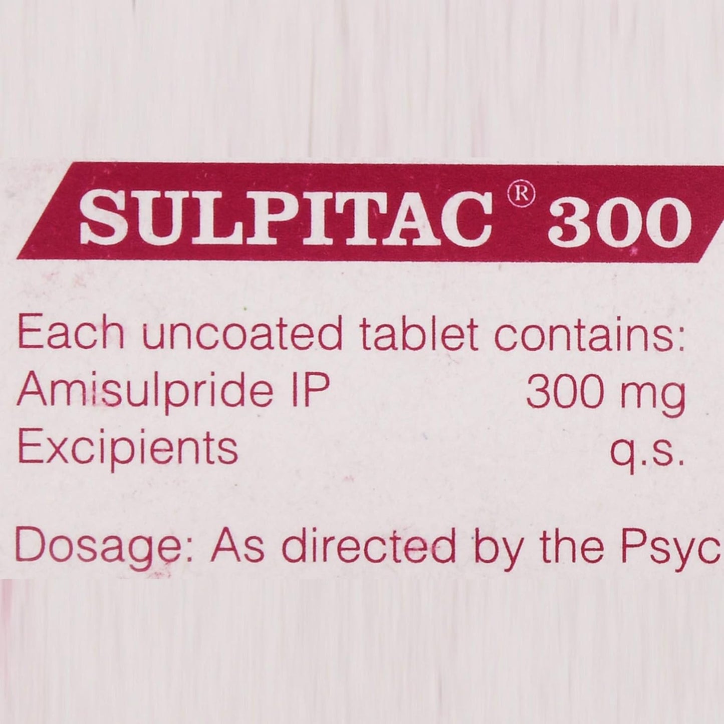 Sulpitac 300 - Strip of 10 Tablets