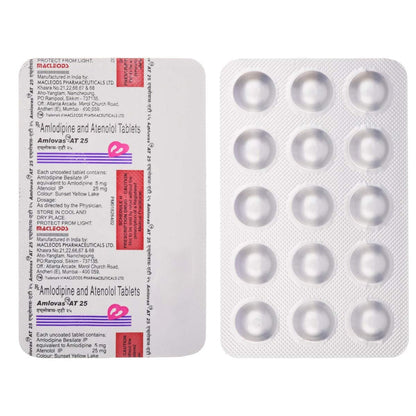 Amlovas AT 25 - Strip of 15 Tablets