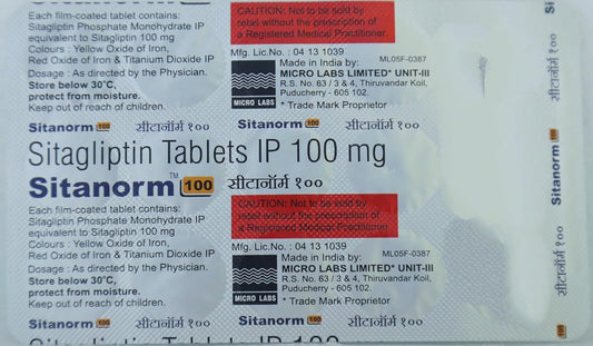 Sitanorm 100 Tablet 15's