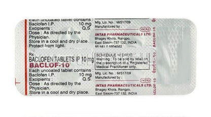 Baclof-10 - Strip of 10 Tablets