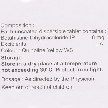 Vertistar-MD 8 - Strip of 10 Tablets