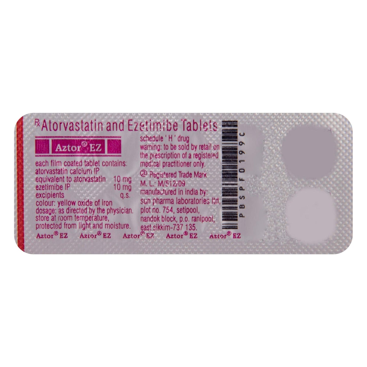 Aztor EZ - Strip of 10 Tablets