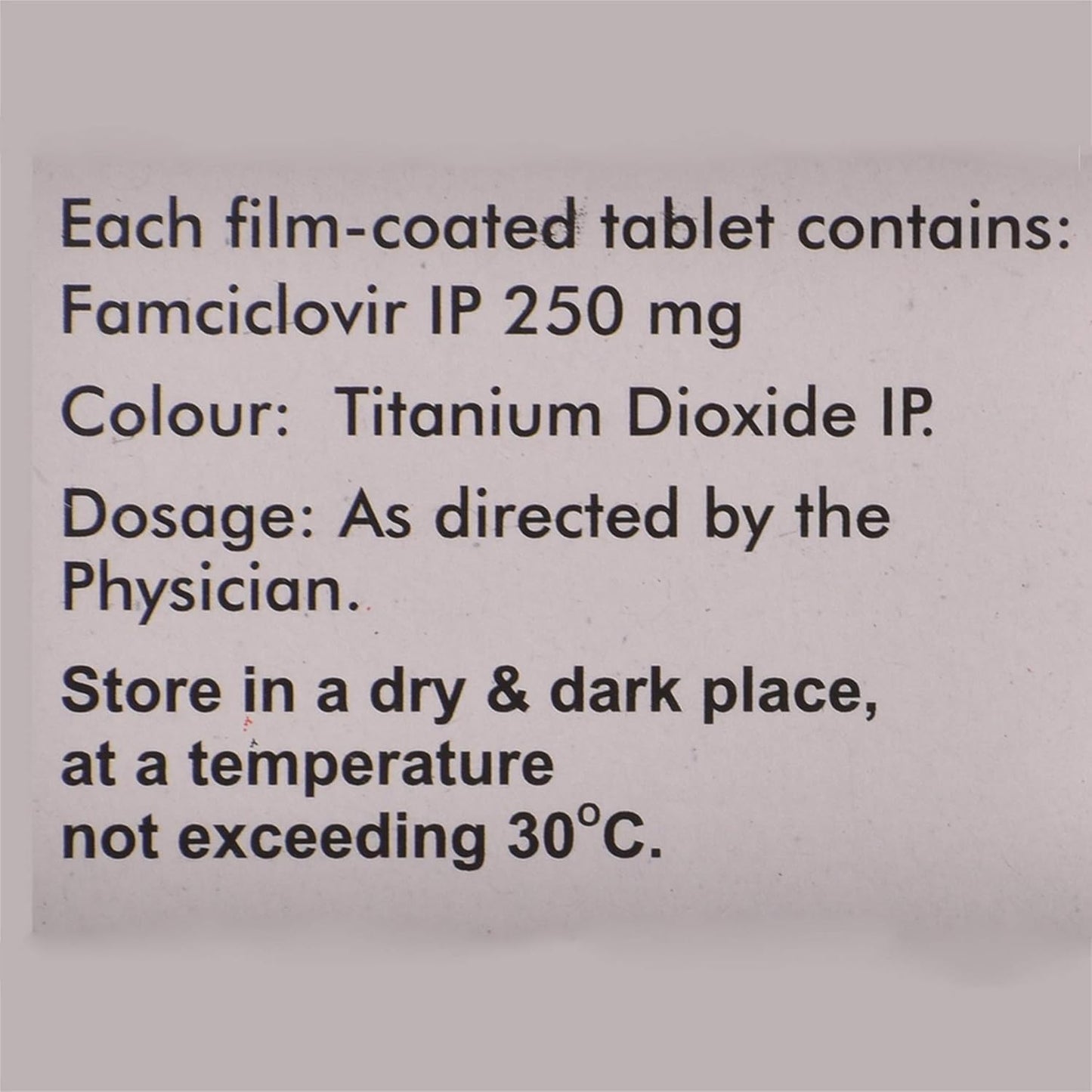 Microvir 250 - Strip of 3 Tablets