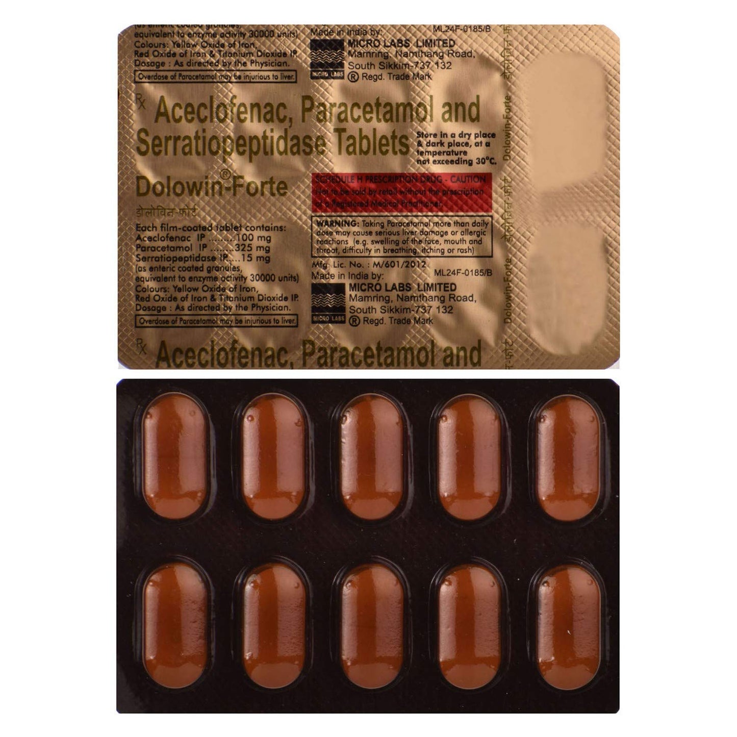 Dolowin-Forte - Strip of 10 Tablets