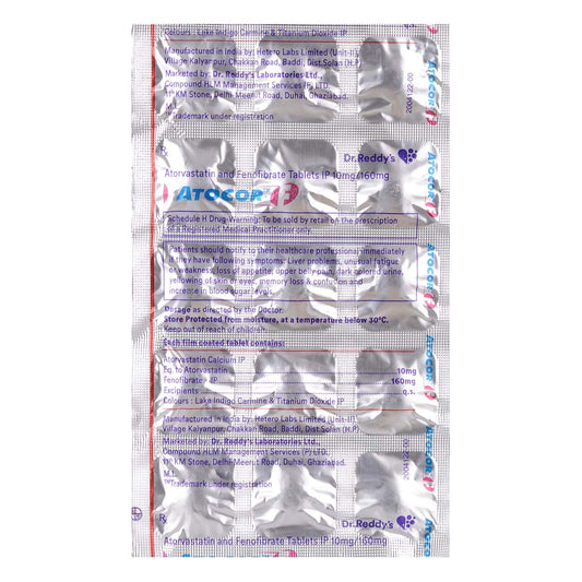 Atocor-F - Strip of 15 Tablets