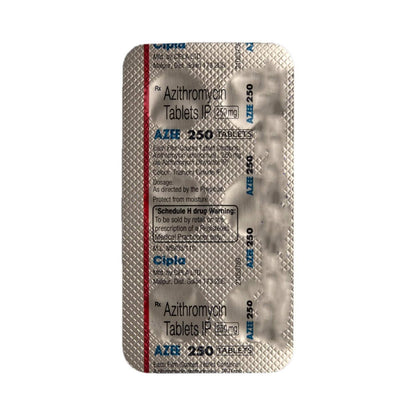 Azee 250mg - Strip of 6 Tablets