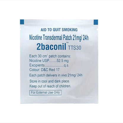 2 Baconil TTS30 21 mg - Pack of 7 Nicotine Transdermal Patches