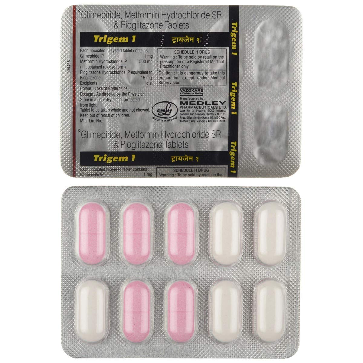 Trigem 1 - Strip of 10 Tablets