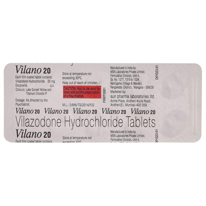 Vilano 20 - Strip of 10 Tablets