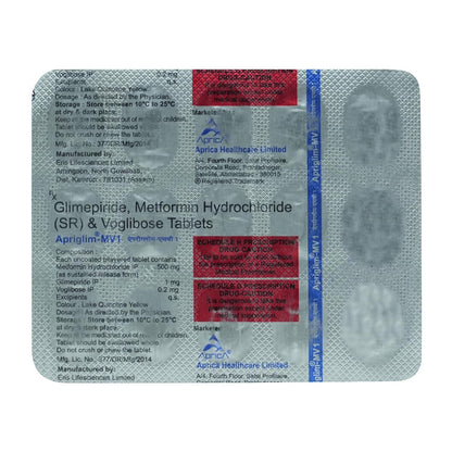 Apriglim-MV 1 - Strip of 15 Tablets