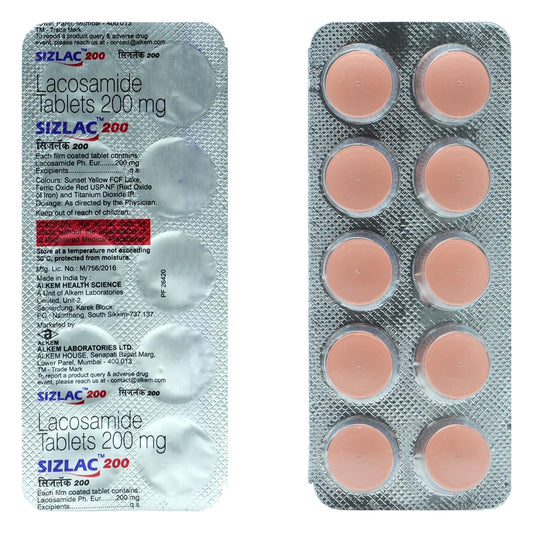 Sizlac 200 mg - Strip of 10 Tablets