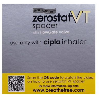 Zerostat VT Spacer With FlowGate Valve - Pack of 1 Device