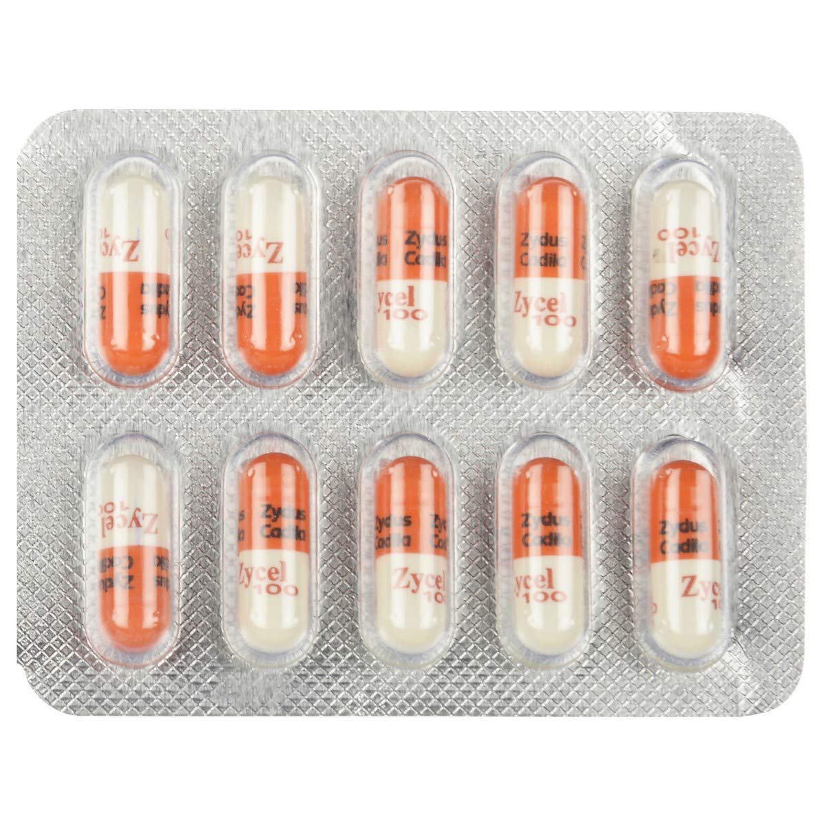 Zycel 100 - Strip of 10 Capsules