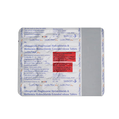 Amaryl MP 2mg - Strip of 15 Tablets