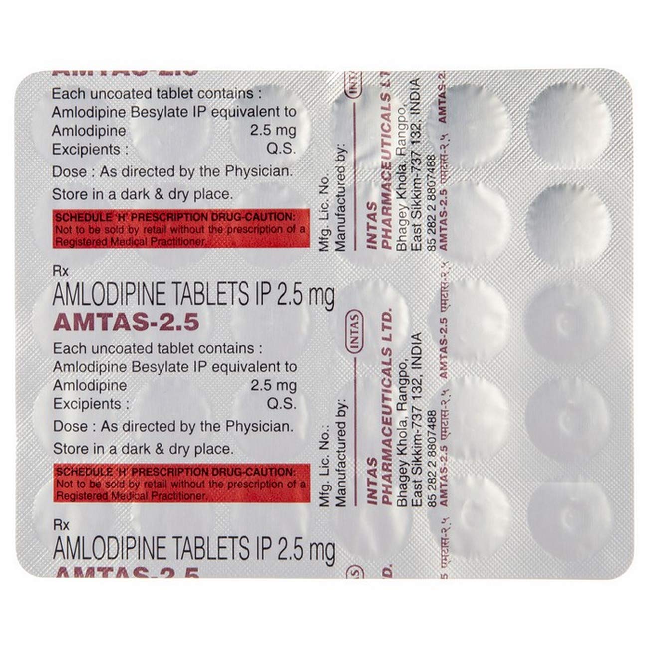 Amtas-2.5 - Strip of 30 Tablets