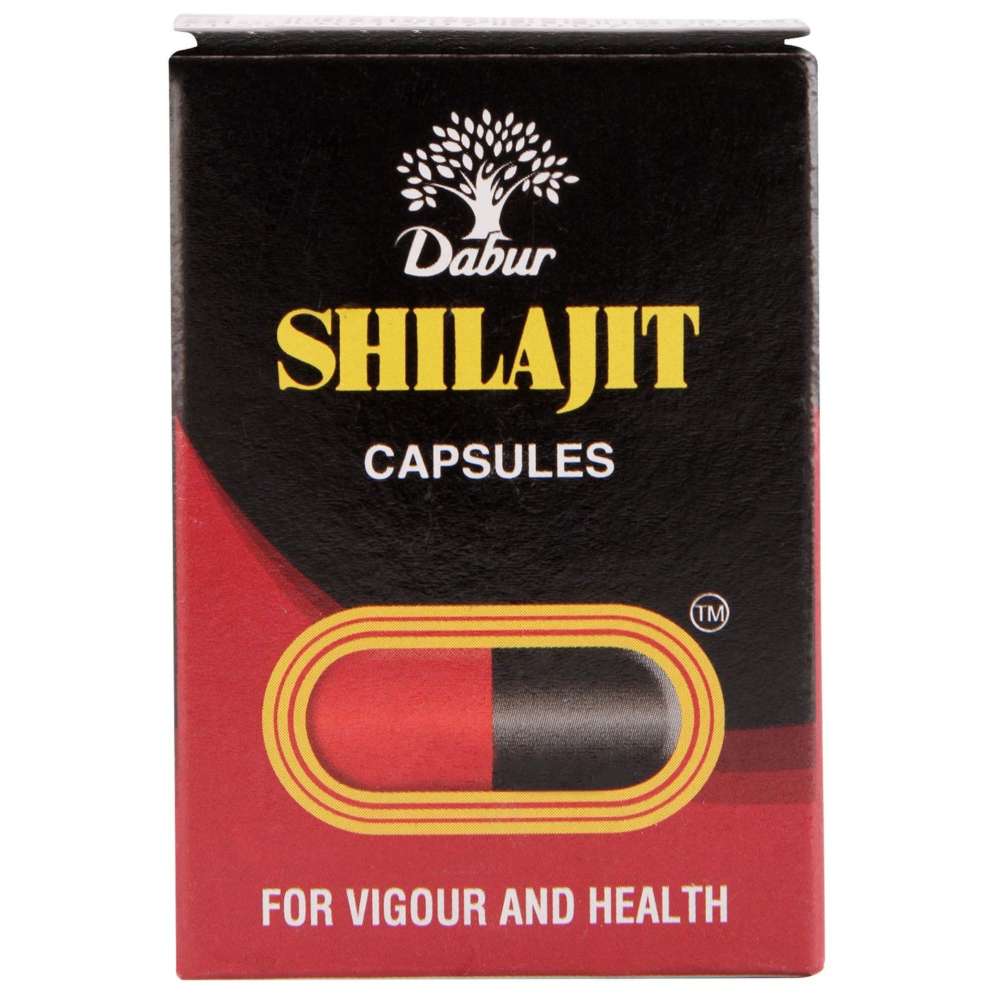 Dabur Shilajit Ayurvedic Capsules - 30 capsules | Pure Shilajit With Antifatigue , Anti Inflammatory Benefits | For Vigour & Strength | Immunity Booster | Ayurvedic Health Tonic