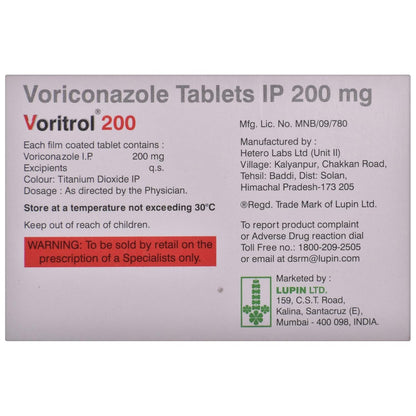 Voritrol 200 - Strip of 4 Tablets