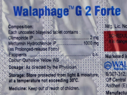 Walaphage G2 Forte Tablet 15's